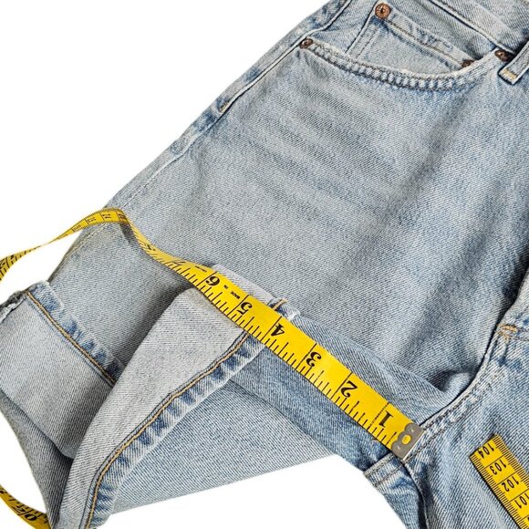 AGOLDE Dame Shorts, High Rise, Baggy Cuff, Denim, Cotton, Button Fly, Tension,27 - Picture 6 of 12